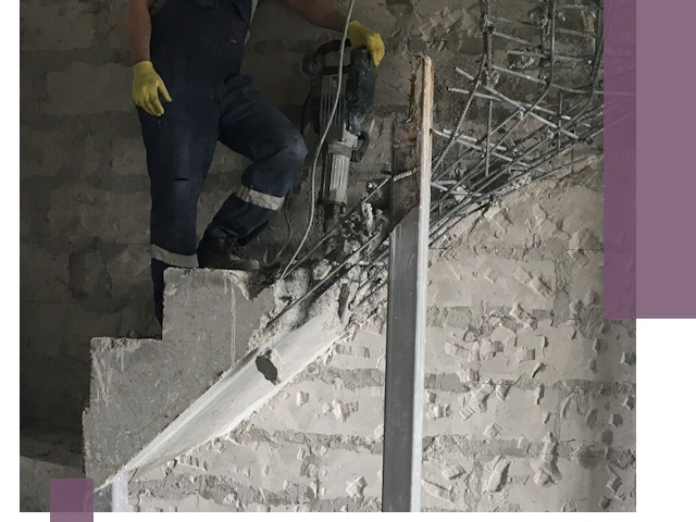 Демонтаж металлических и бетонных лестниц в Дедовске