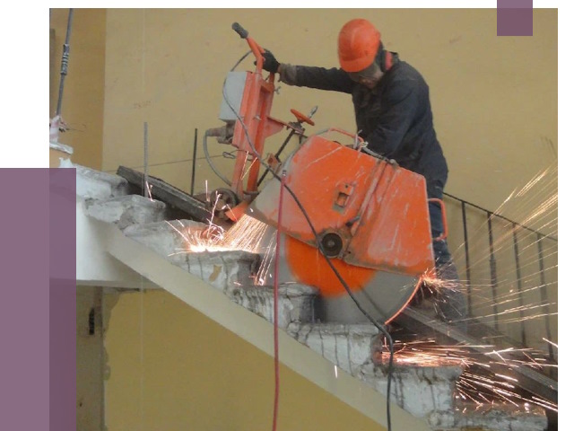 Демонтаж бетонных лестниц в Дедовске от 4948 руб. за м2 | ПРОЛЁТ-Ддв