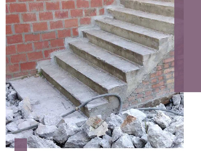 Демонтаж бетонных лестниц в Дедовске: быстро и безопасно