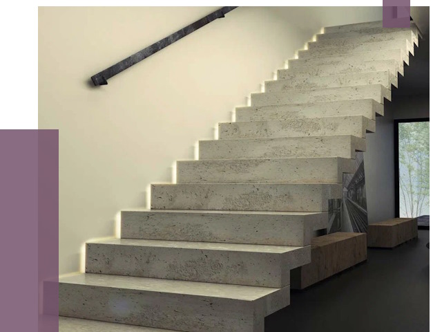 Облицовка бетонных лестниц в Дедовске от 4948 руб/м2 