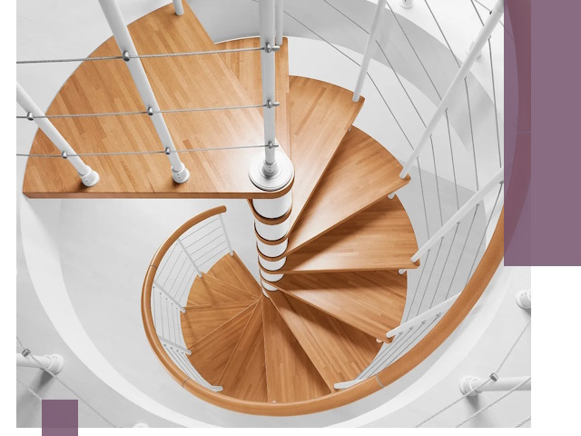 Изготовление винтовых лестниц под ключ в Дедовске