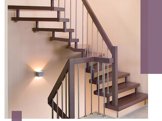 Изготовление лестниц на больцах в Дедовске под ключ