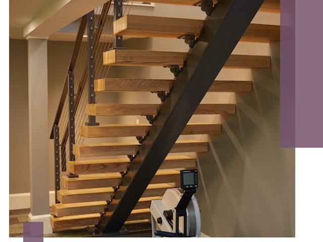 Лестницы на монокосоурах под ключ в Дедовске - изготовление и монтаж