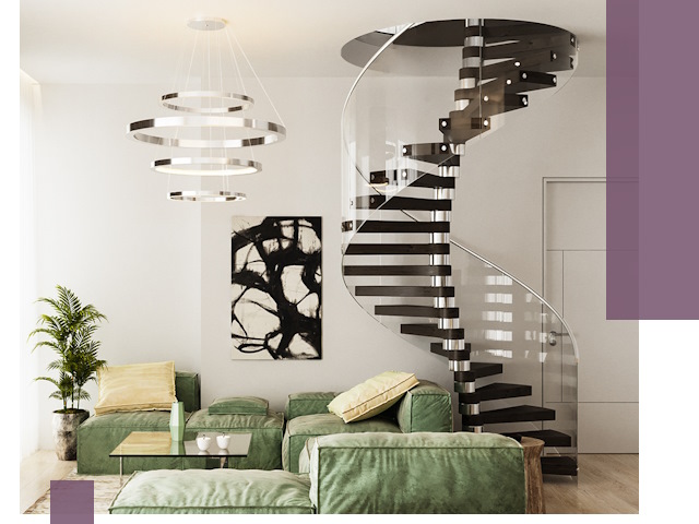 Лестницы для двухуровневой квартиры в Дедовске — изготовление и монтаж