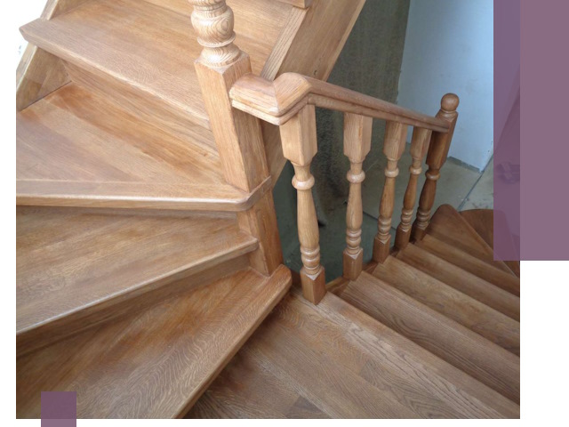 Дубовые лестницы под ключ в Дедовске: изготовление и монтаж