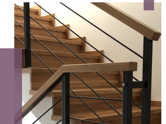 Обшивка металлической лестницы деревом в Дедовске от 4673 руб. 