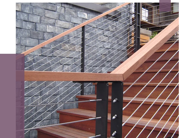 Тросовые перила под ключ в Дедовске от 8356 руб.