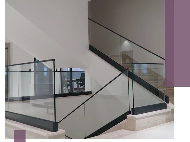 Стеклянные перила премиум-класса с установкой в Дедовске