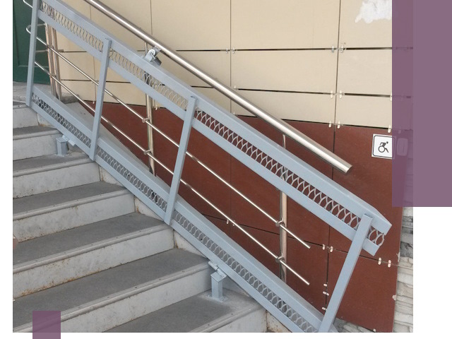 Изготовление откидных пандусов под ключ в Дедовске