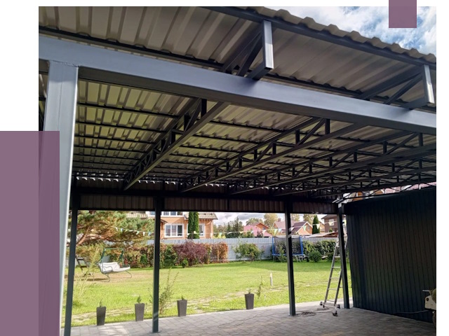 Монтаж навесов в Дедовске от 7916 руб. — установка навеса | ПРОЛЁТ-Ддв