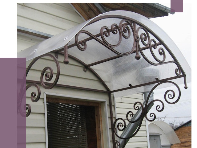 Изготовление козырьков в Дедовске от 7916 руб. — заказать | ПРОЛЁТ-Ддв