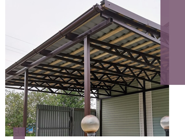 Навесы под ключ в Дедовске: изготовление, монтаж и гарантия