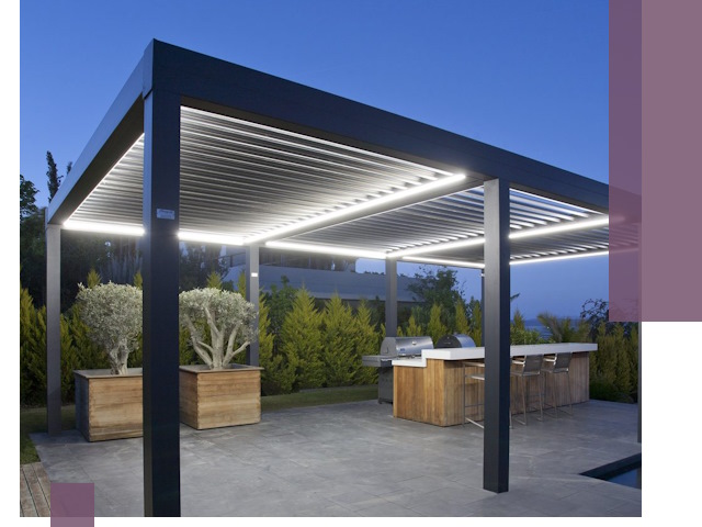 Навесы отдельно стоящие под ключ в Дедовске из металла и поликарбоната