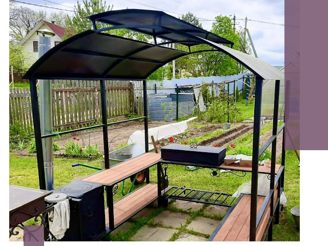 Навесы для барбекю в Дедовске: изготовление, монтаж и демонтаж