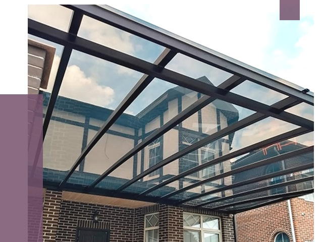 Навесы из поликарбоната в Дедовске от 9258 руб. под ключ — ПРОЛЁТ-Ддв