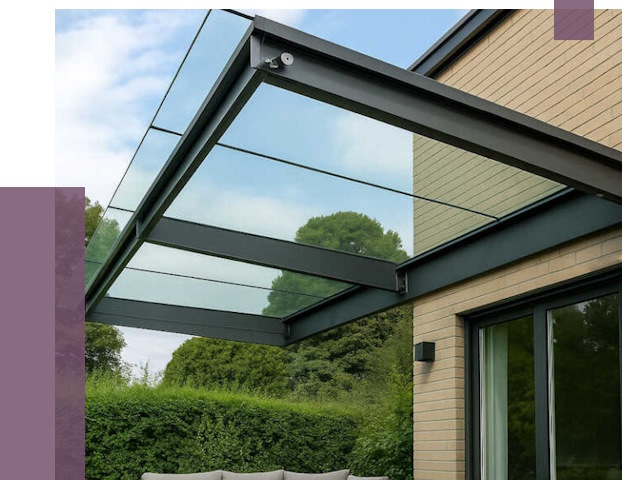 Стеклянные навесы и козырьки в Дедовске от 13194 руб.