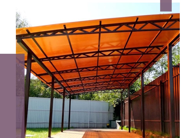 Односкатные навесы под ключ в Дедовске от 14129 руб. 