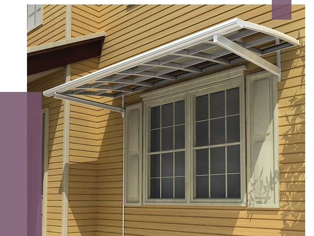 Козырьки над окнами в Дедовске от 8191 руб. — монтаж, покупки | ПРОЛЁТ-Ддв