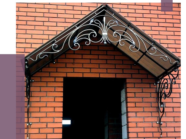 Металлические козырьки в Дедовске от 11490 руб. 