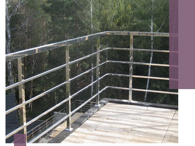 Парапеты из нержавеющей стали в Дедовске — изготовление и монтаж