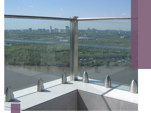 Стеклянные парапеты премиум класса в Дедовске для домов и бизнесов