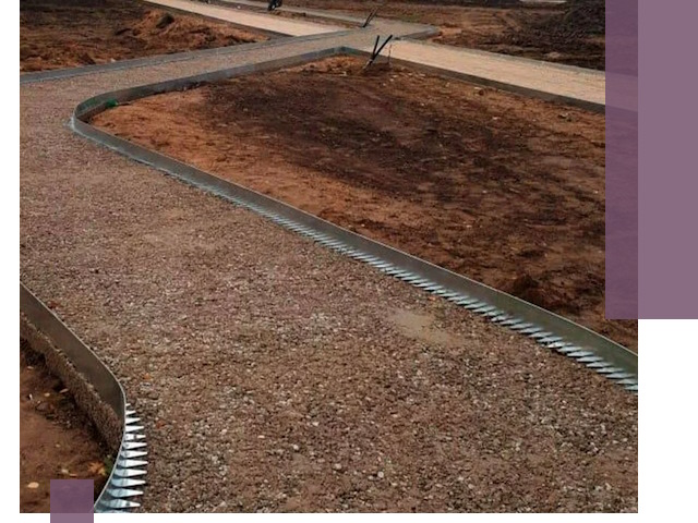 Металлические бордюры под ключ в Дедовске — изготовление и монтаж